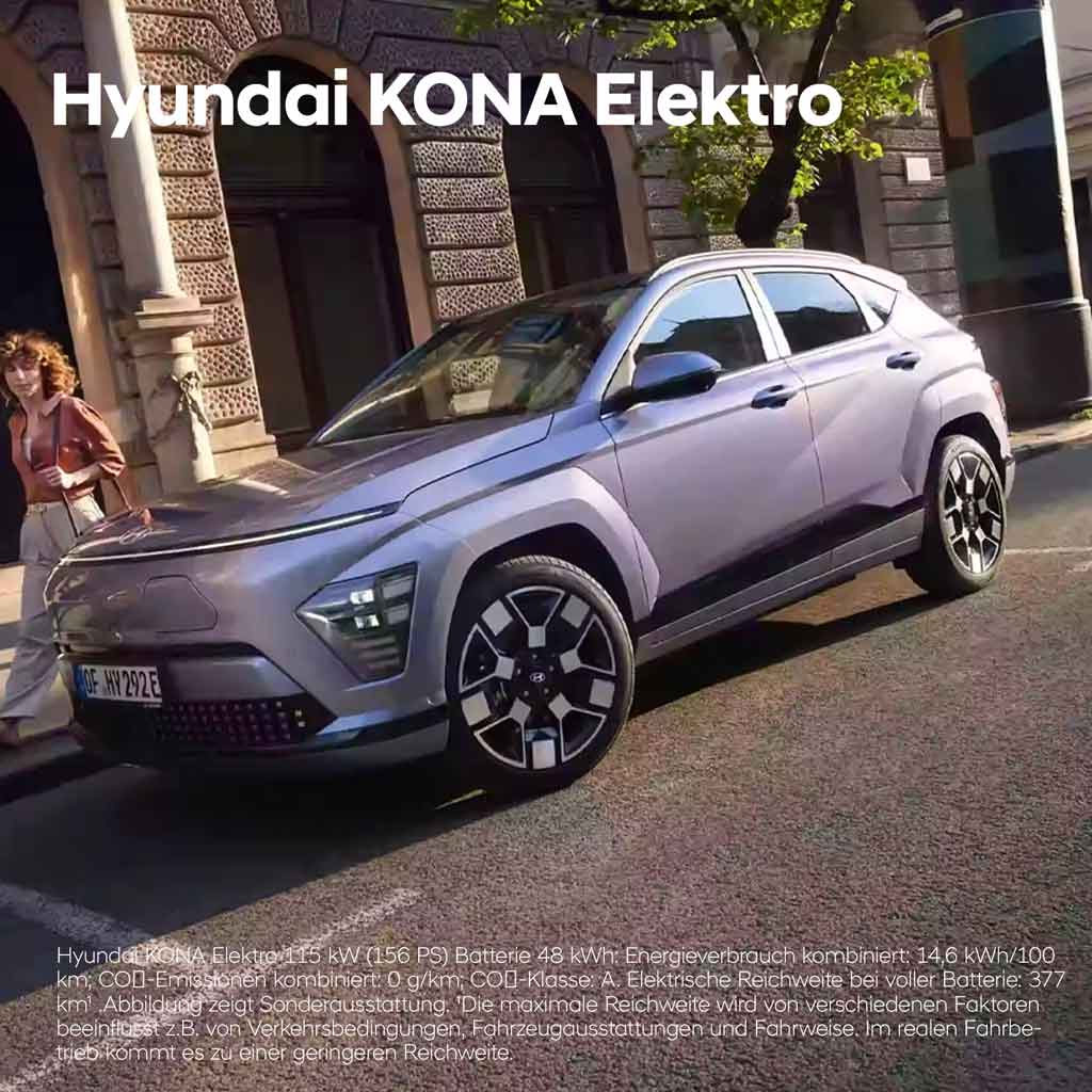 Hyundai KONA Elektro Werbefoto