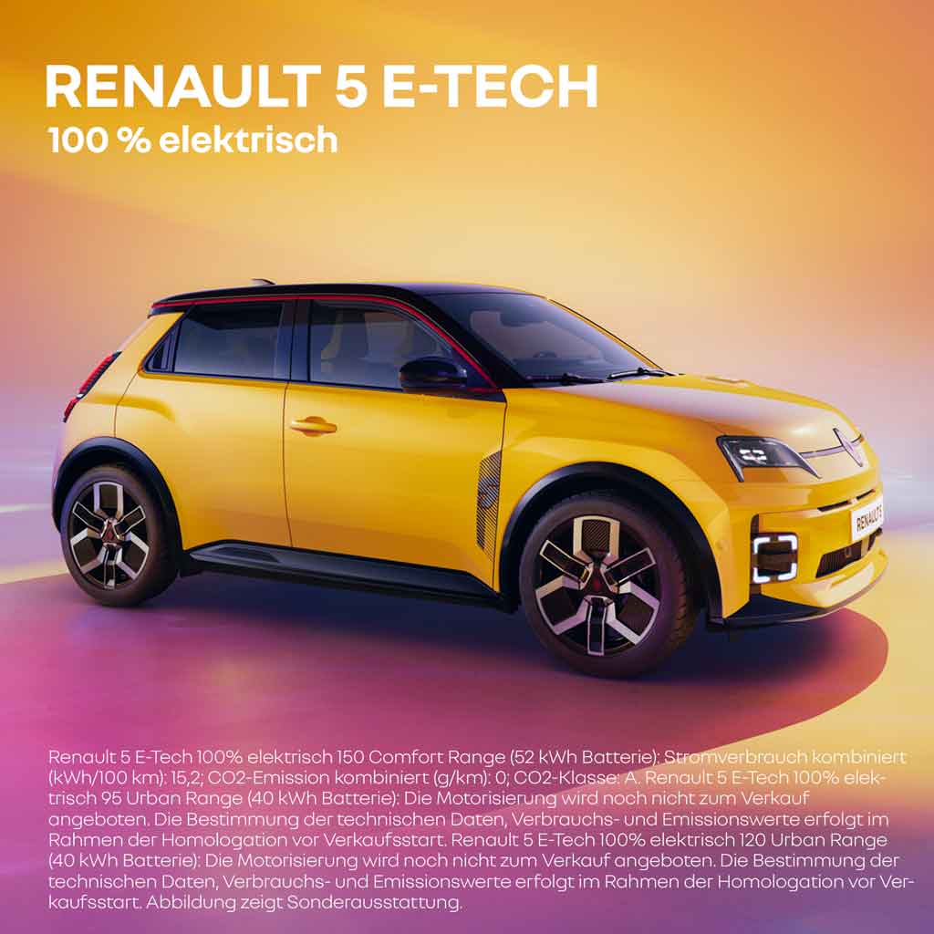 Renault 5 E-TECH Werbefoto