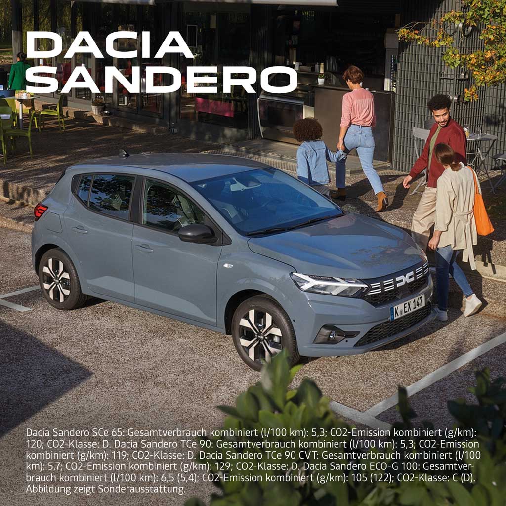 Dacia Sandero Werbefoto