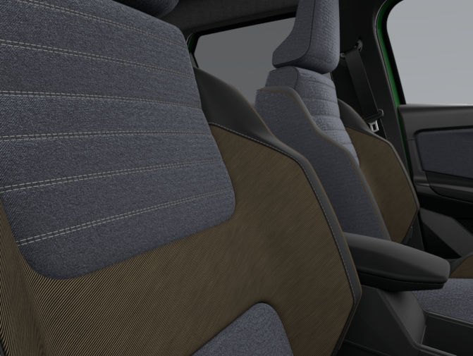 Renault 5 Interieur, die Sitze.