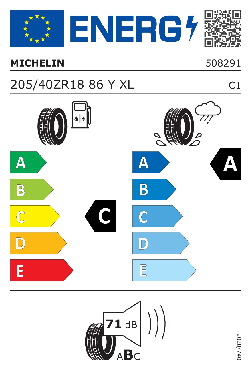 Alpine A110 Reifenlabel