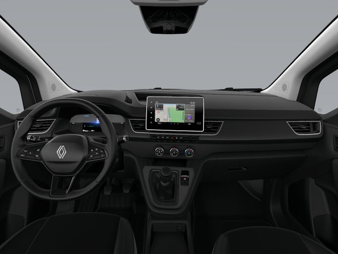 Cockpit Ansicht des Renault Kangoo Rapid Business L2 Blue dCi 95 MY24