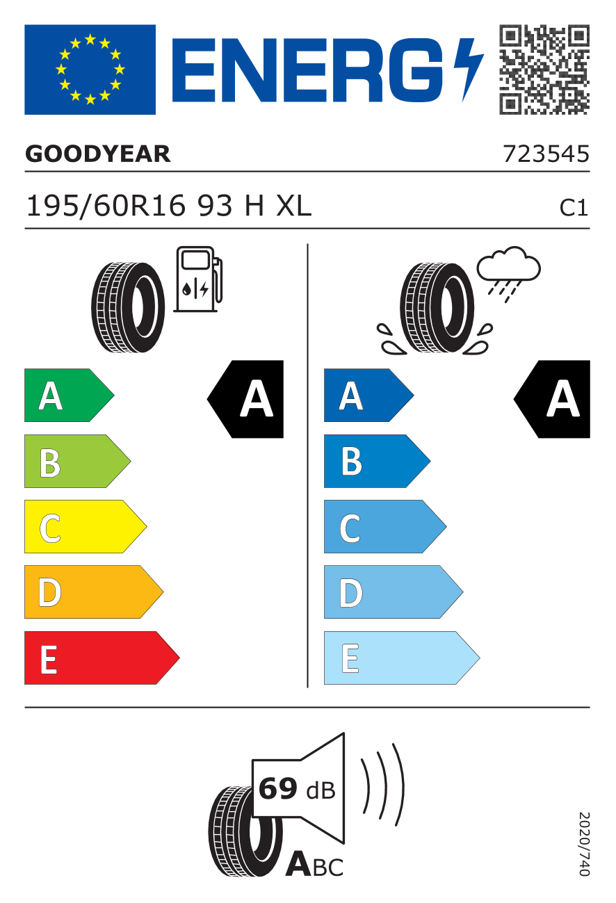 Goodyear 195/60R16 93 H XL