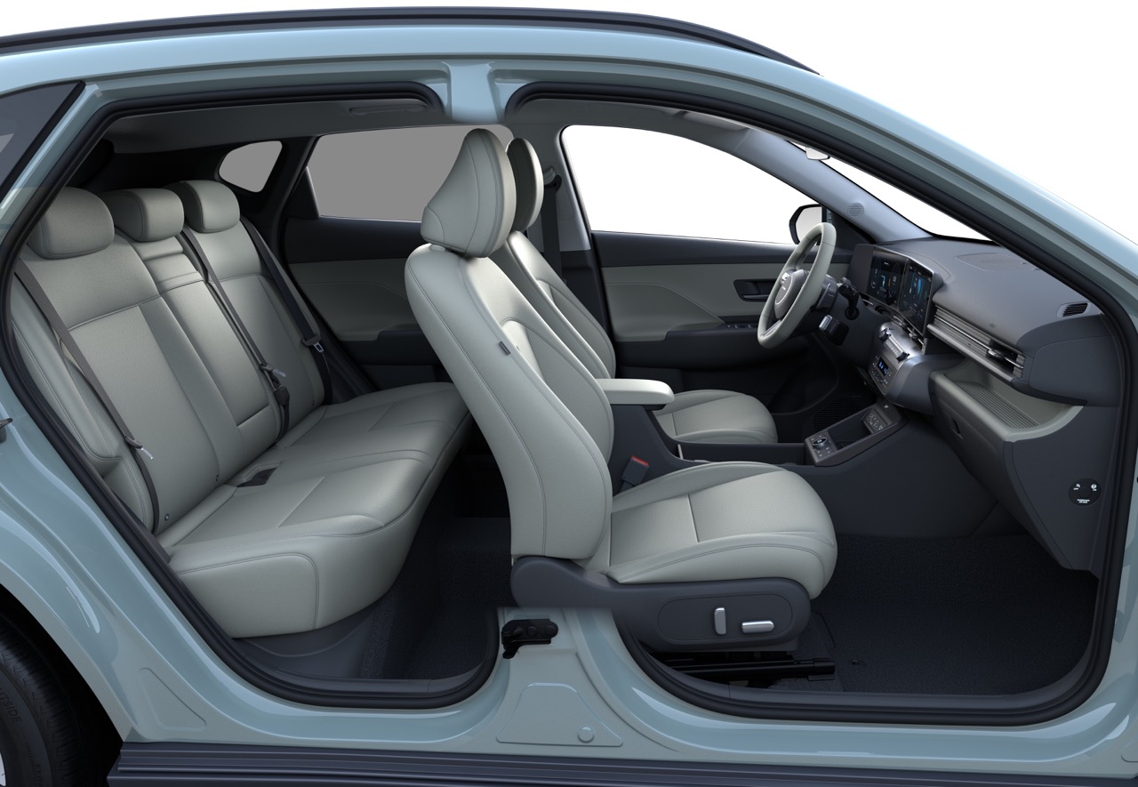 Hyundai Kona Interieur von der Seite.