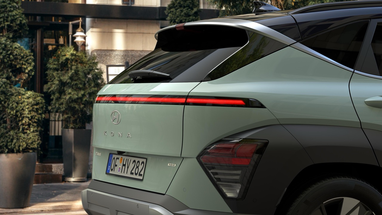 Hyundai Kona Heckansicht.