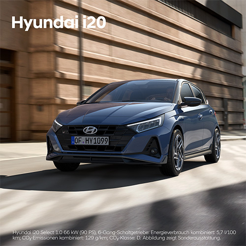 Hyundai i20 Werbefoto