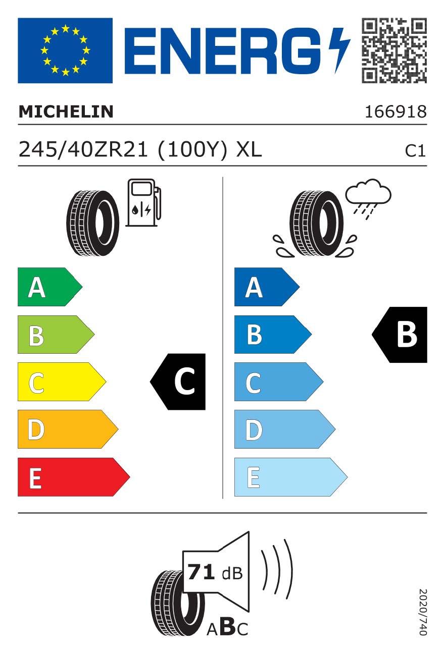 Michelin 245/40ZR21 (100Y) XL