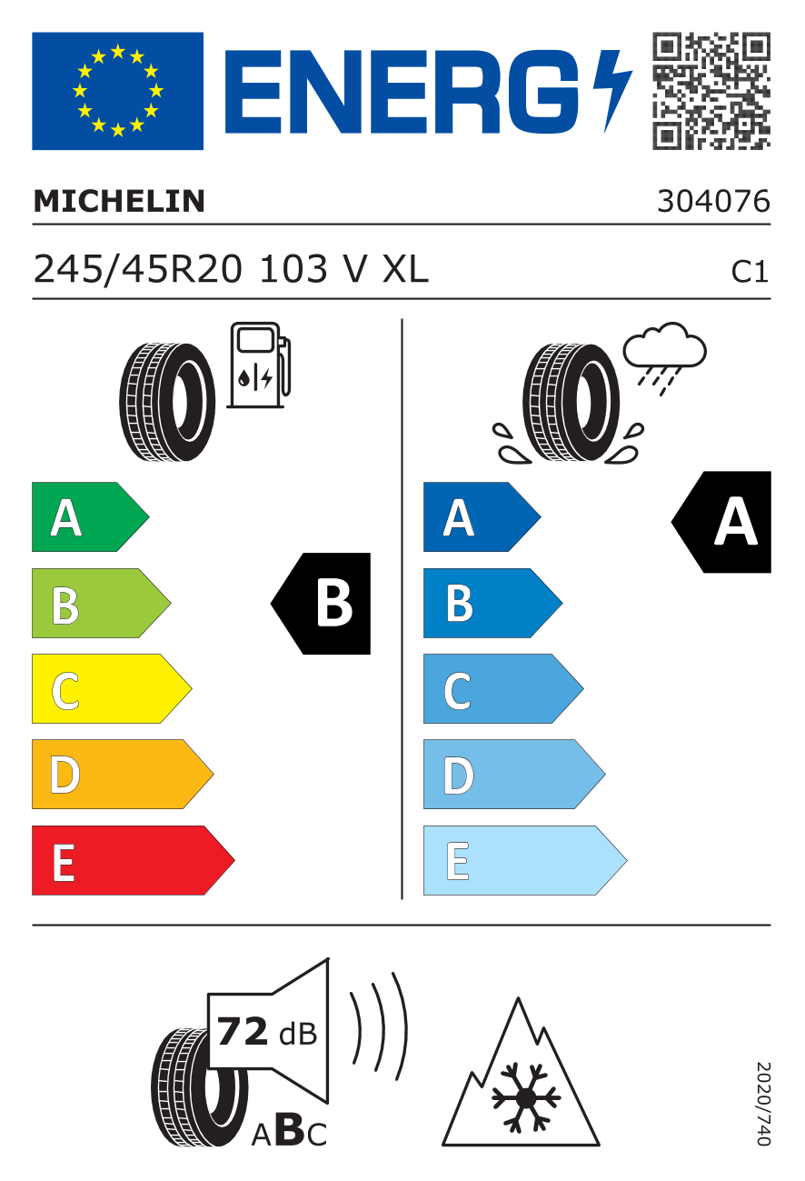 Michelin 245/45R20 103 V XL