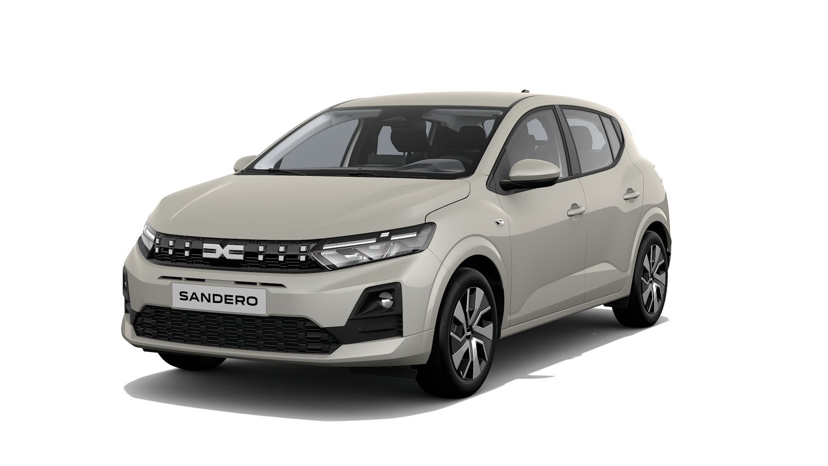 Dacia Sandero in weissem Raum. Dacia Sandero kaufen. Dacia Sandero gebraucht.