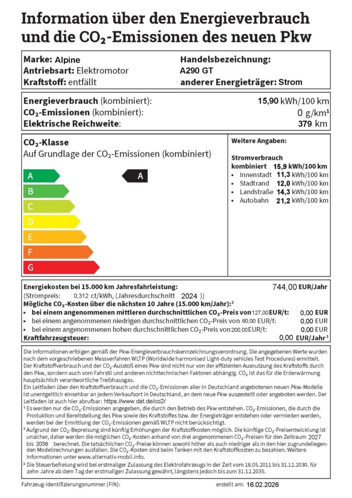 Alpine A290 Exposé-Bild 14